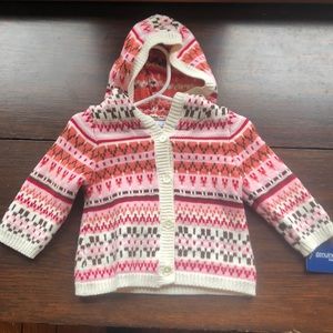 Colorful Button up Sweater